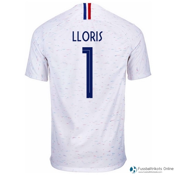 Frankreich Trikot Auswarts Lloris 2018 Weiß Fussballtrikots Günstig